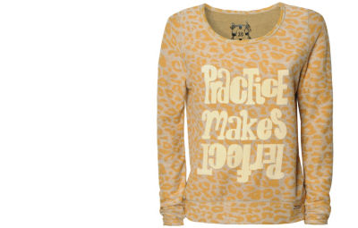 Burnout Slogan Sweater