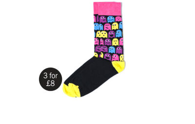 Bank Pacman Face Socks