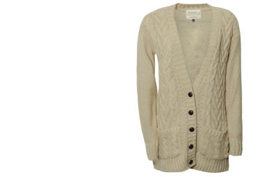 BLONDE & BLONDE Cable Boyfriend Cardigan